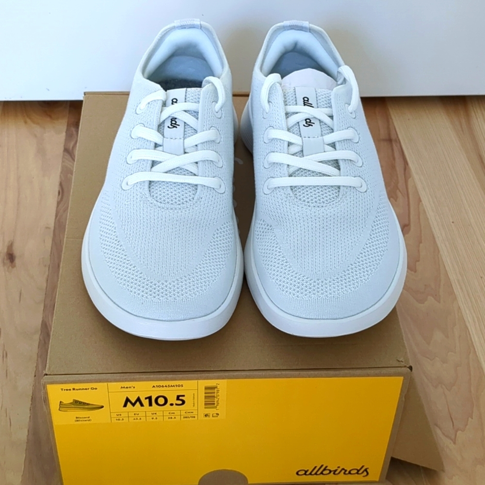 NWT Allbirds Tree Runner Go Mens Blizzard